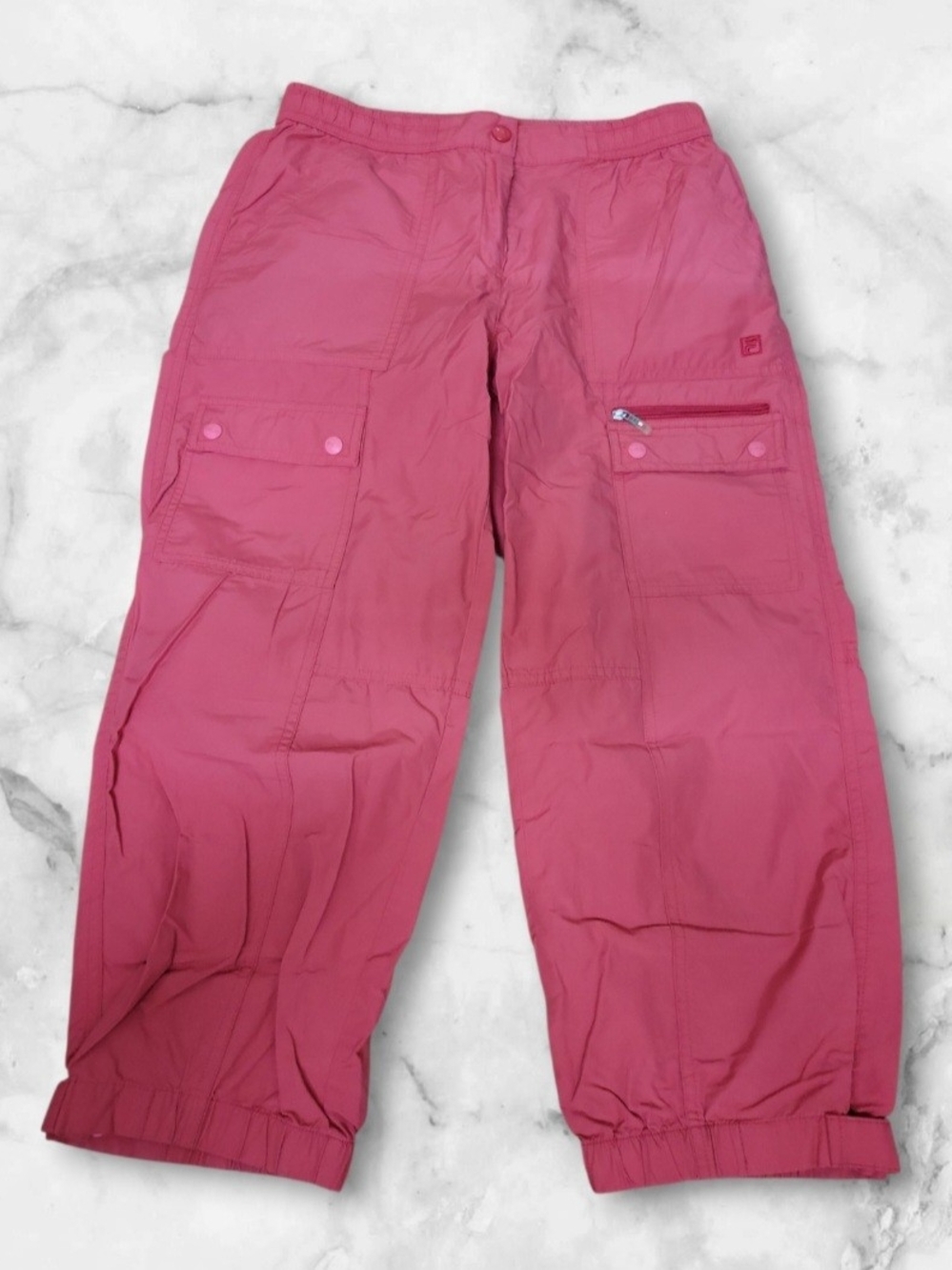 Fila Red Cargo Track Pants